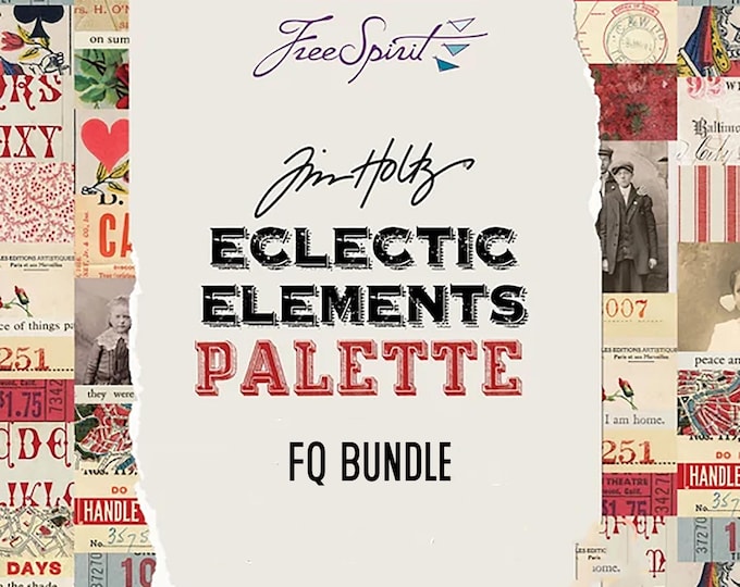 Tim Holtz Red Palette Fat Quarter Bundle FreeSpirit FB6FQTH.RED