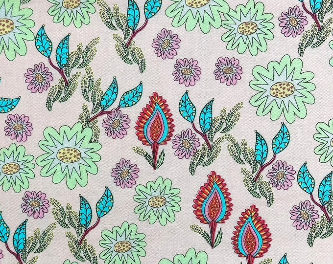 Flock Together Field of Flowers Fabric // FreeSpirit PWMO003 by the HALF YARD