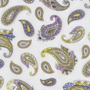 Chelsea Paisley Dots Fabric by Paintbrush Studio for EE Schenck Fabrics 120 2201 by the Half Yard