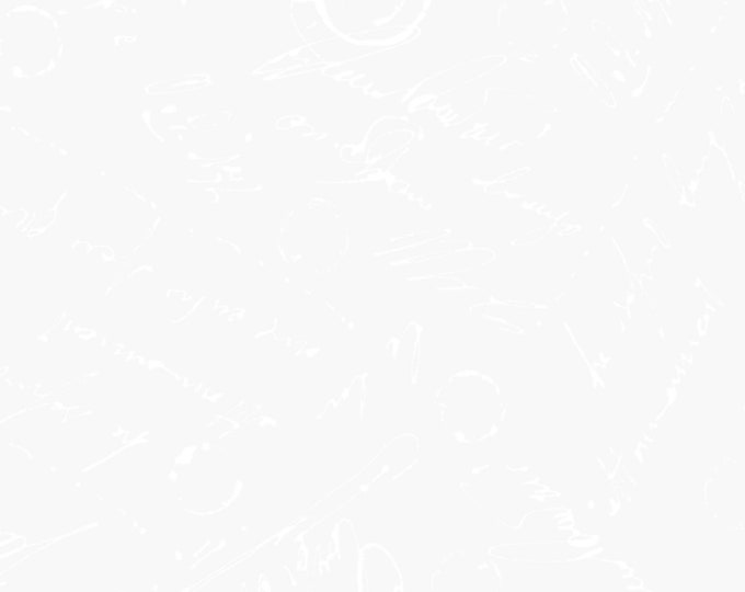 Ultra White Solitaire Script Fabric // Maywood Studio by the Half Yard