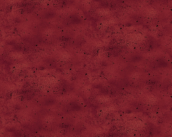 Happy Day Farm Texture Fabric // Clothworks Y3567-83 Dark Red by the Half Yard
