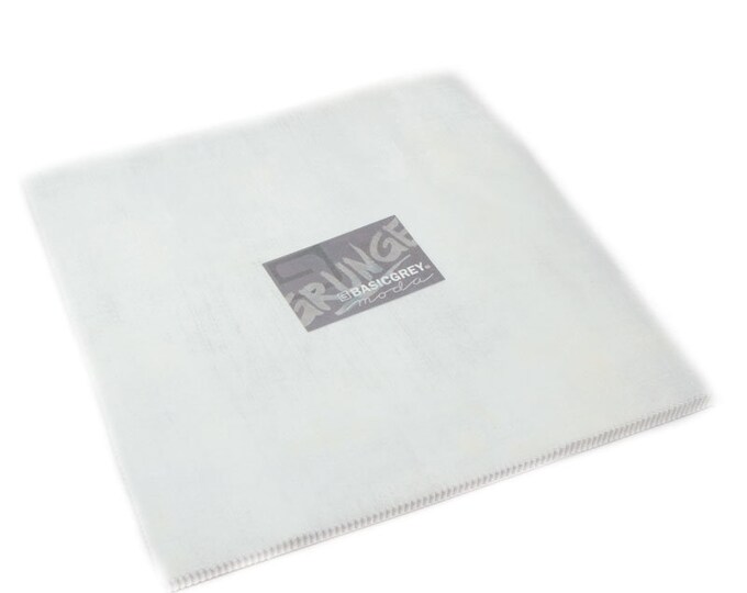 Grunge Basics White Paper Junior Layer Cake® by BasicGrey for Moda Precuts 30150JLC 101