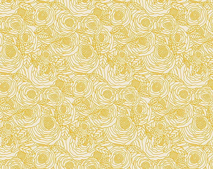 AGF Sage Primrose Field Light Knit Fabric // Art Gallery K-24454 by the Half Yard