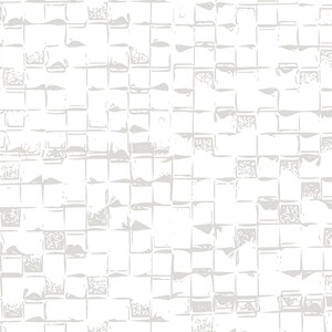 May include: A white background with a subtle pattern of gray squares. The squares are slightly raised and have a textured surface.