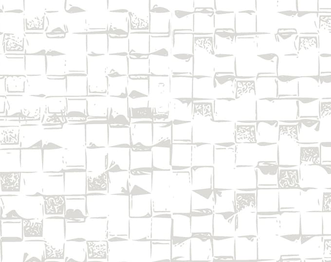 Homeward Hearth Fabric Light Grey // Windham 50811-7 by the HALF YARD