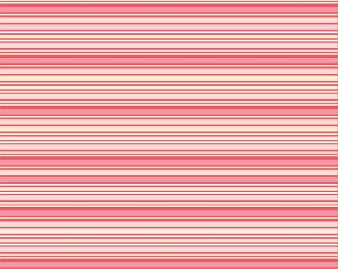 Dots & Posies Stripe Fabric // Poppie Cotton POCDM20404 by the Half Yard