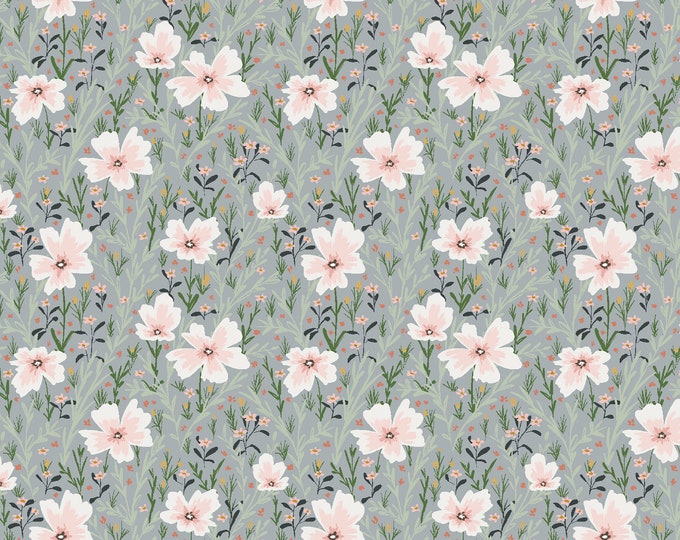 SALE I'll Watch You Fly Wildflower Field Fabric // Cotton & Steel LM100-CB3 by the Yard
