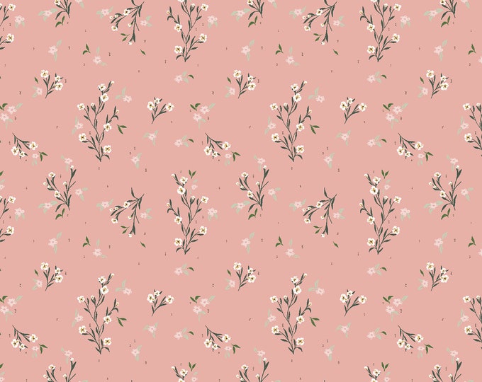 SALE I'll Watch You Fly Delicate Bloom Fabric // Cotton & Steel LM102-OR3 by the Yard