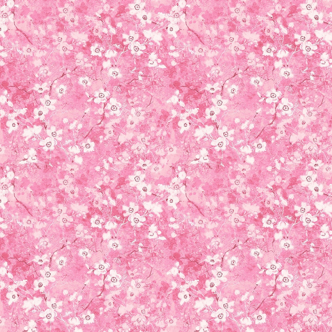 Sunny Delight Flowering Branches Fabric // Michael Miller CM9850PINKD