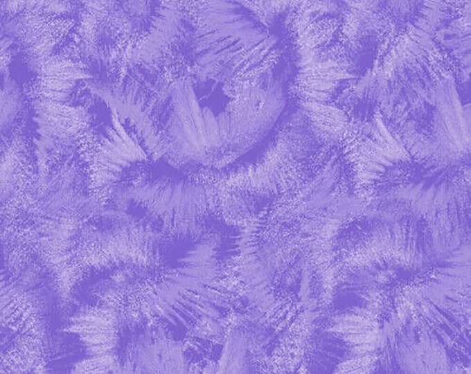 Flower Power Texture Fabric // Clothworks Y3057-27 Purple by the HALF YARD