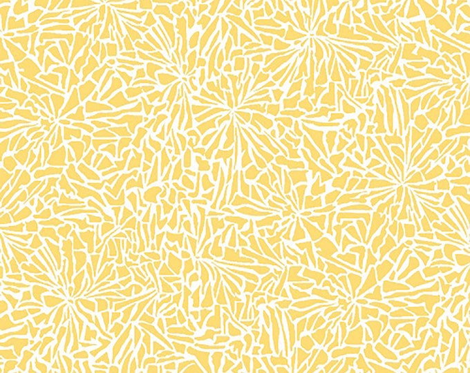 Cracked Ice Yellow Texture Fabric by EBI per half yard QT1500 853
