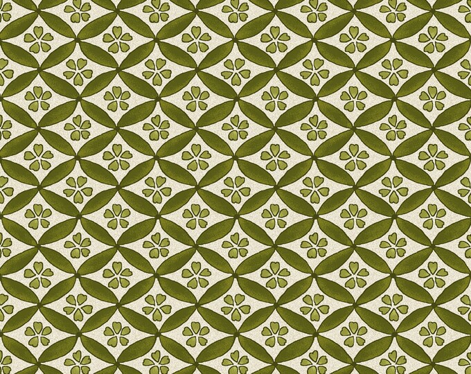 Japanese Garden Geo Fabric // Maywood Studio MAS8086-G by the HALF YARD