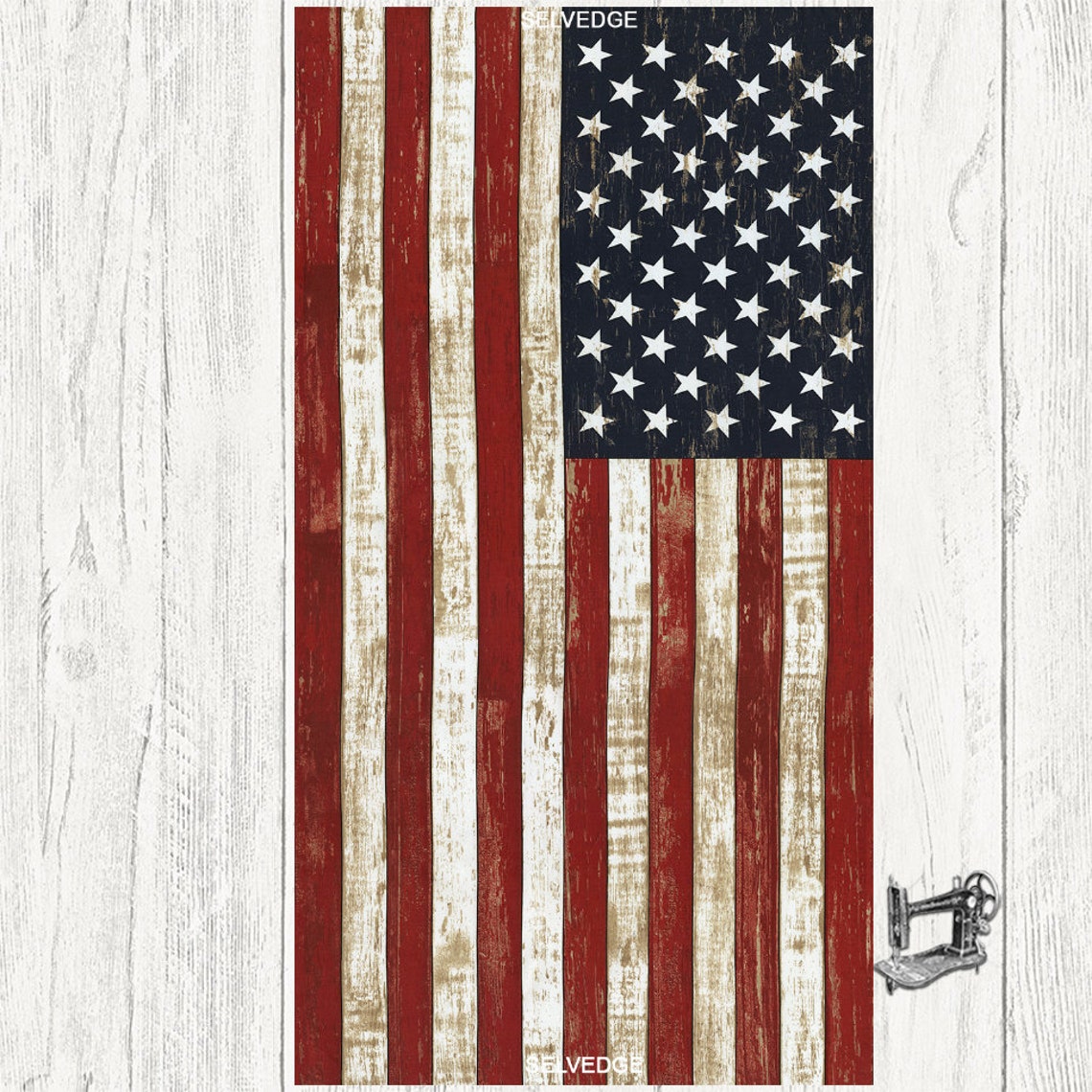 American Flag 24 Panel by Timeless Treasures Fabric - Etsy