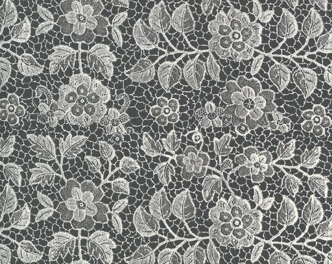 Boudoir Lace Fabric // Moda 30652 14 Moon Mist by the Half Yard