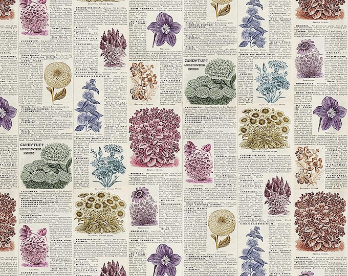 Tim Holtz Multi Palette Botany Fabric // FreeSpirit PWTH327.MULTI by the Half Yard