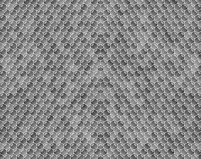 Always Face the Sunshine Honeycomb Fabric // Quilting Treasures 27849-K by the HALF YARD