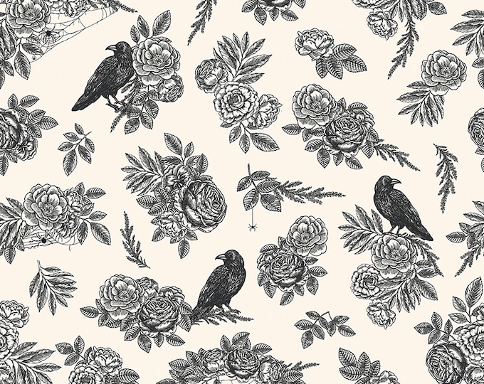 Sophisticated Halloween Main Fabric // Riley Blake Designs C14620-CREAM