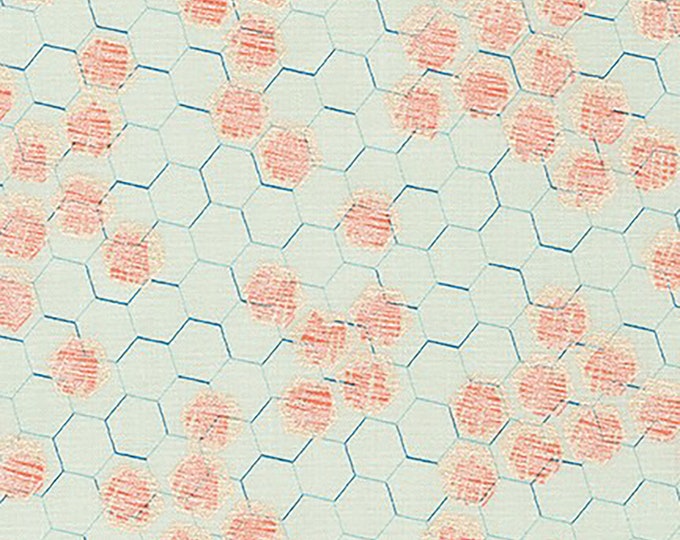 Spring Shimmer Honeycomb Fabric // Robert Kaufman AJSP-19704-215 Surf by the Half Yard