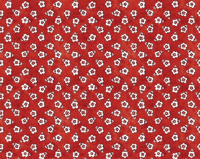 Painter's Palette Posey Fabric // Riley Blake C8941-RED by the Half Yard
