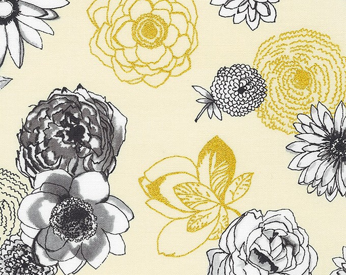 Rosette Natural Fabric // Robert Kaufman SRKM-21283-14 by the Half Yard