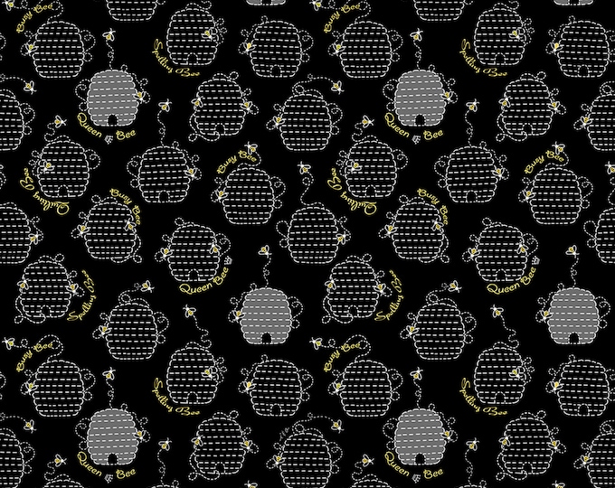 All The Buzz Beehive Fabric // Quilting Treasures 27609-J by the Half Yard