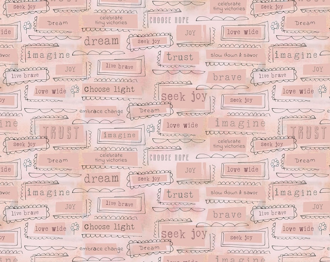 Inspired Heart Inspirations Fabric // Benartex 133340-27 by the Half Yard