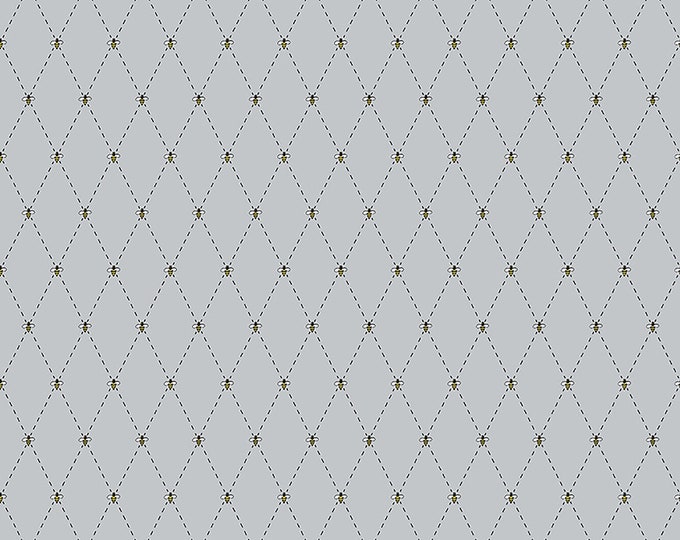 Honey Run Diamond Fabric // Riley Blake Designs C8385 Gray by the HALF YARD