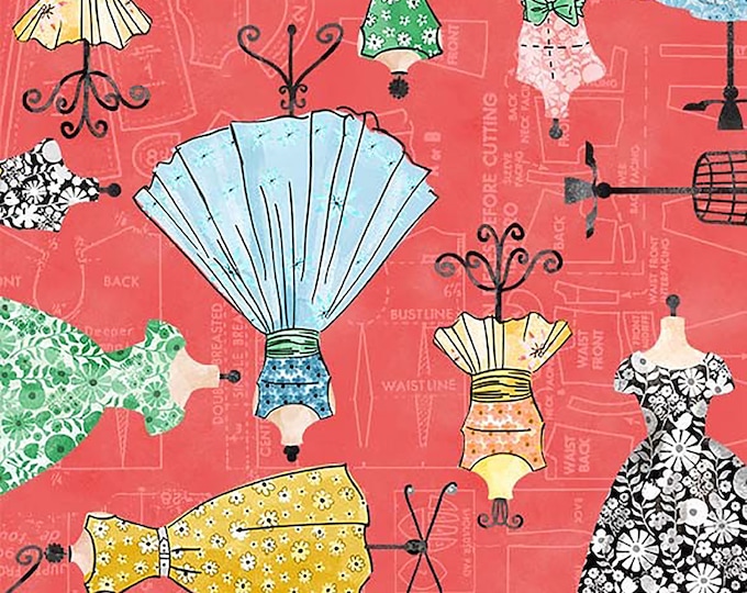 A Stitch in Time Cut & Sew Fabric // Michael Miller CX10220-LIPS-D by the Half Yard