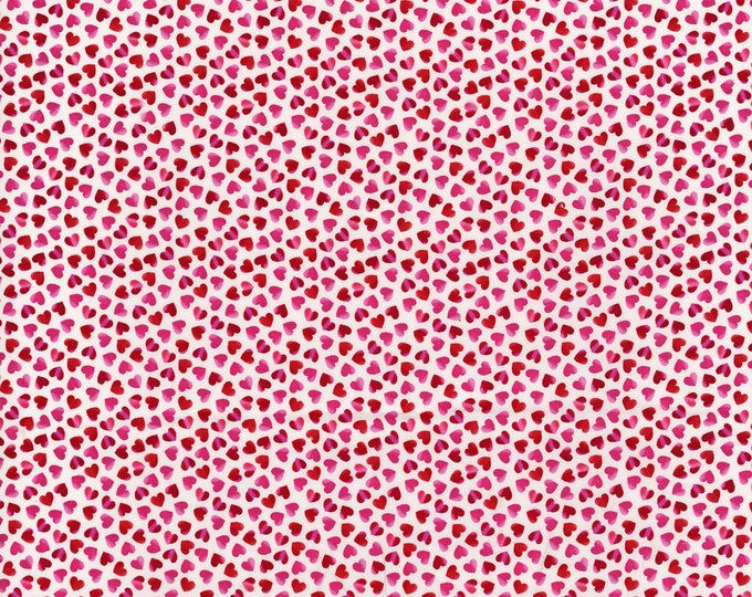 Pink Ombre Rainbow Hearts Fabric // Timeless Treasures C8496 by the Half Yard