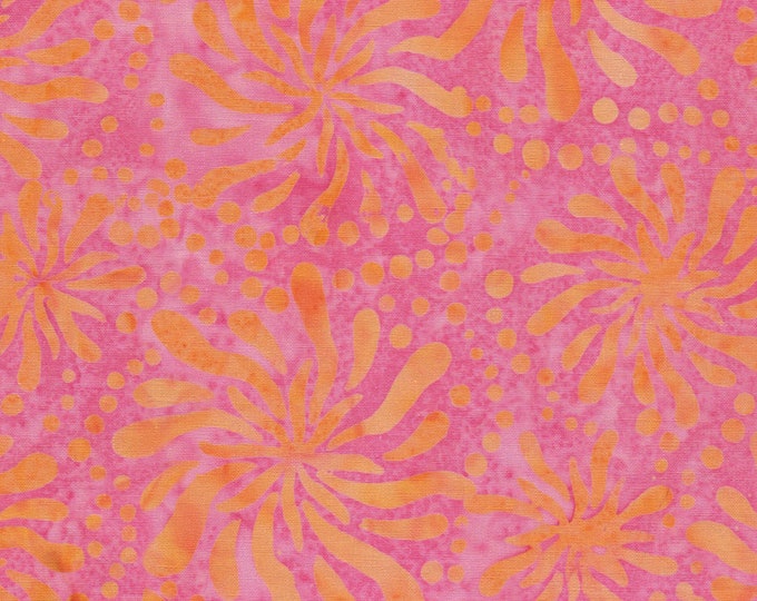 Color Therapy Chrysanthemum Batik Fabric // Maywood MASB54-PO by the HALF YARD