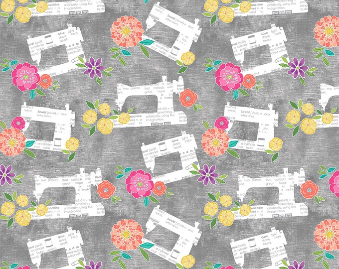 Sew Bloom Bind With Dreams Machine Fabric // Contempo 13085-13 by the Half Yard