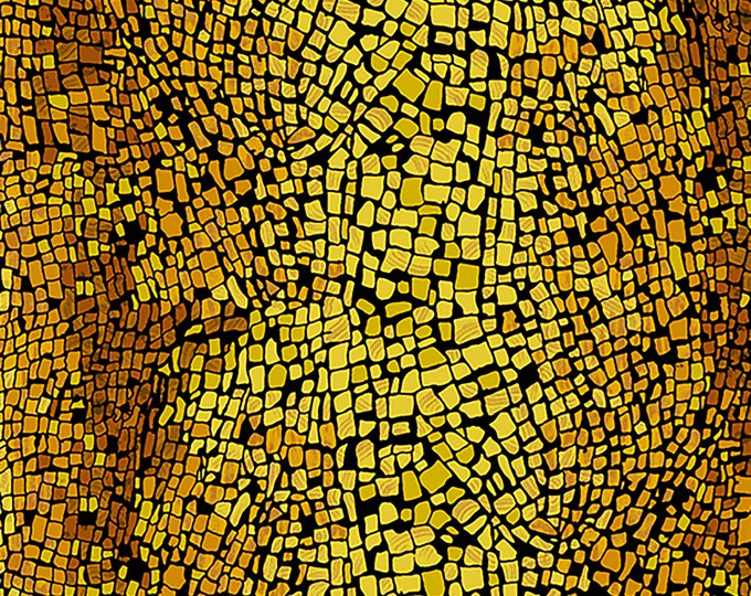 Gemma Yellow Magnesite Texture Fabric // Andover A-841-Y by the Half Yard