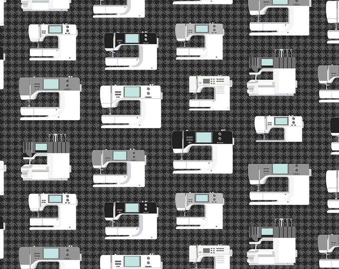 Sewing Room 2 Bernina Fabric // Benartex 13644-12 by the Half Yard