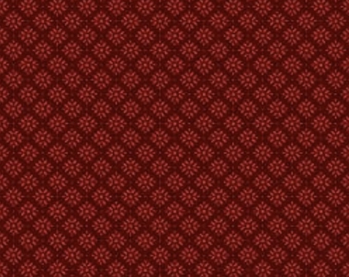 Joyful Red Snowflake Fabric // Maywood MAS9918-R by the HALF YARD
