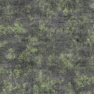 Sunny Delight Moss Texture Fabric with Metallic // Michael Miller CM9852-CHAR  by the HALF YARD