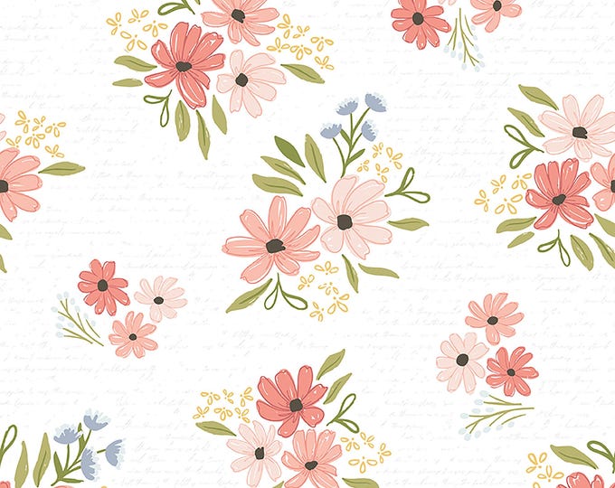 Between the Pages Main Fabric // Riley Blake Designs  C15370 White by the HALF YARD