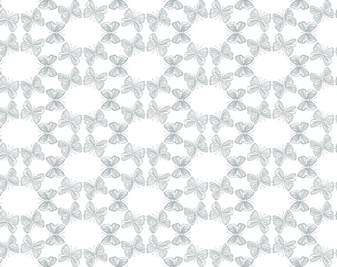 SALE I'll Watch You Fly Dance Butterfly Fabric // Cotton & Steel LM103-WW3 by the Yard