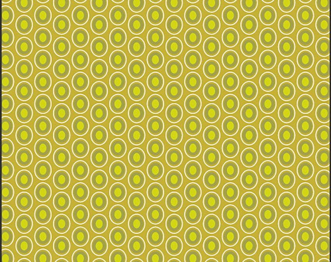 AGF Oval Elements Chartreuse Fabric // Art Gallery OE-907 by the Half Yard