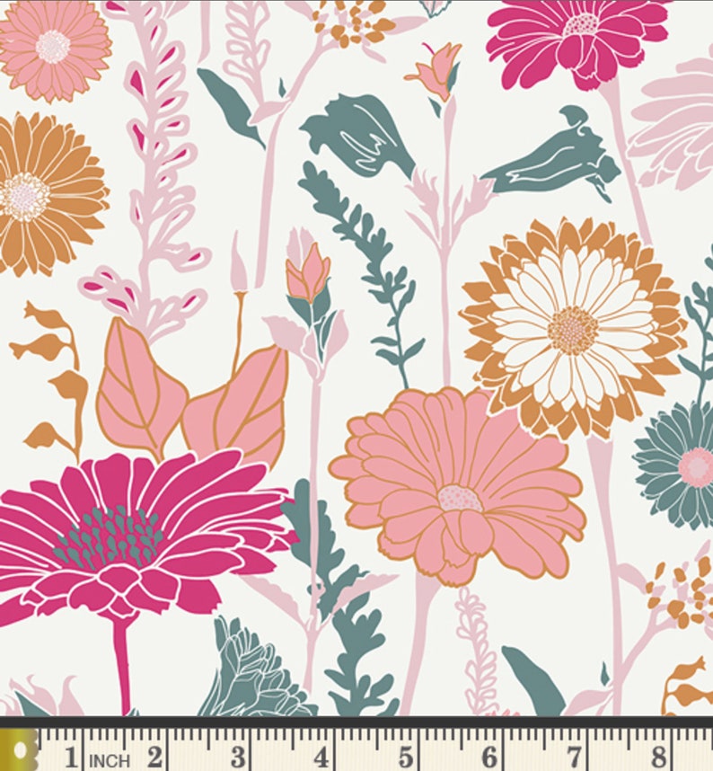 AGF Fusion Flower Field Fabric // Art Gallery FUS-BC-507 Bachelorette by the Half Yard image 2