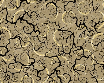 All Hallow's Eve Moons & Trees Fabric // Quilting Treasures 28803-K by the HALF YARD