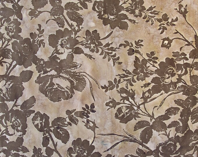 Vintage Chic Antique Rose Batik Fabric // Northcott Studio 80430-35 by the HALF YARD