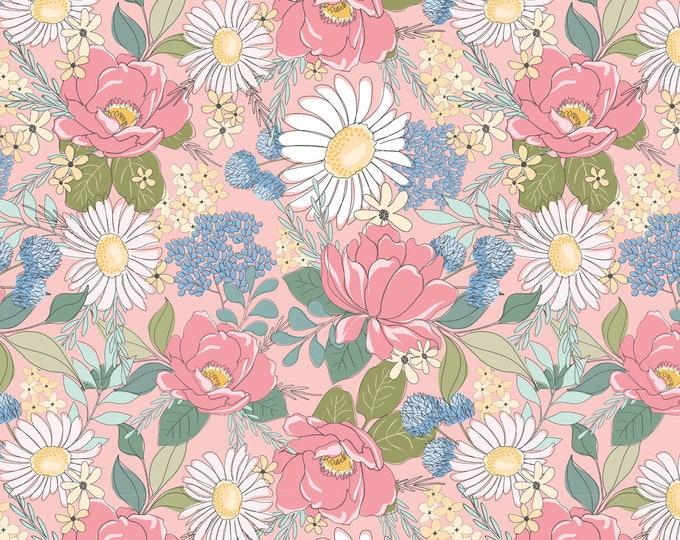 Country Roads Main Floral Fabric // Poppie Cotton CR20151 by the Half Yard