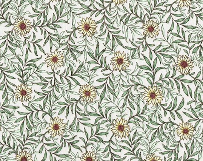 REMNANT 11" Memoire a Paris 2019 Sunflower Lawn Fabric by Lecien 41088 90