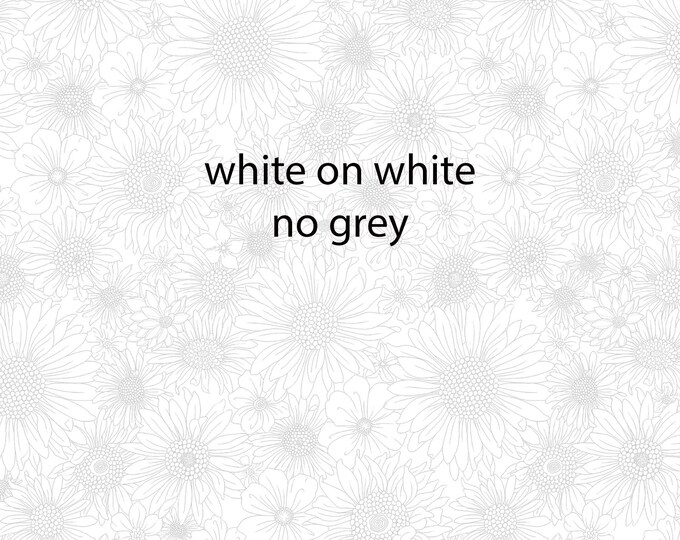 Paradise Park Gazebo Fabric // Benartex 17015-09 by the Half Yard White