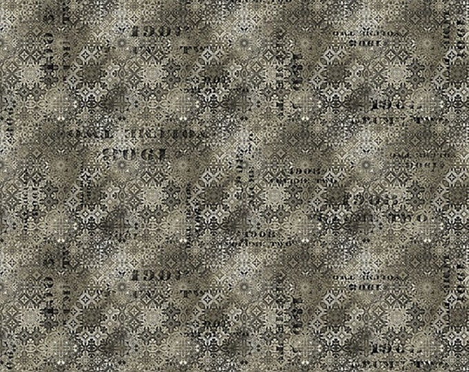 Tim Holtz Abandoned Faded Tile Fabric // FreeSpirit PWTH129.NEUTRAL by the Half Yard