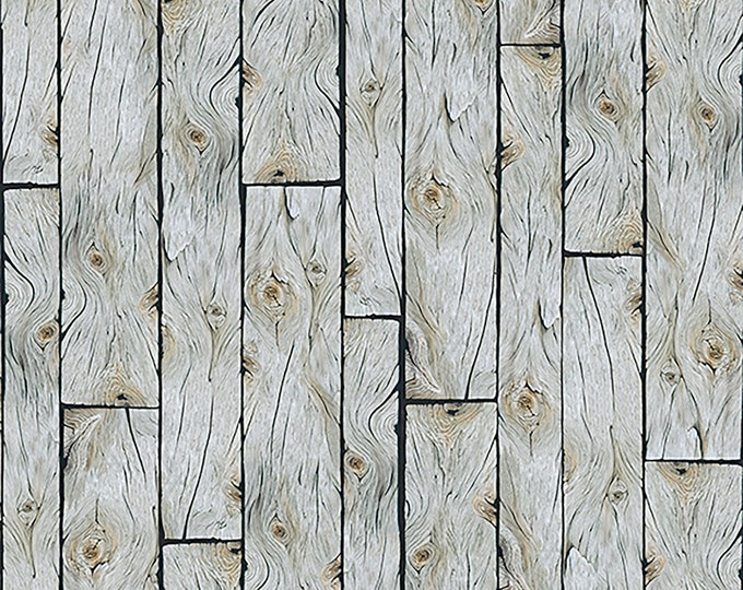 Labrador Able Wood Planks Fabric // Quilting Treasures 26652-K by the HALF YARD