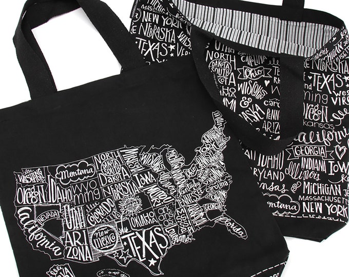 Metropolis Lined Canvas Bag Tote Bag by BasicGrey for Moda & United Notions 963 68