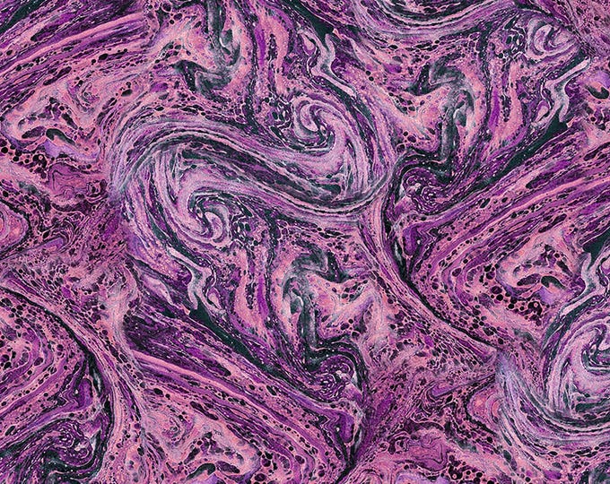 Tim Holtz Purple Palette Marble Fabric // FreeSpirit PWTH309.PURPLE by the Half Yard