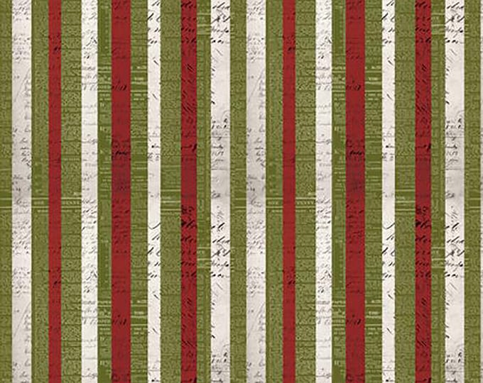 Tim Holtz Merriment Christmas Stripe Fabric // FreeSpirit PWTH086.8MULTI by the Half Yard