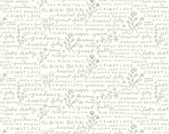 Albion Text Fabric // Riley Blake C14595-CREAM by the Half Yard